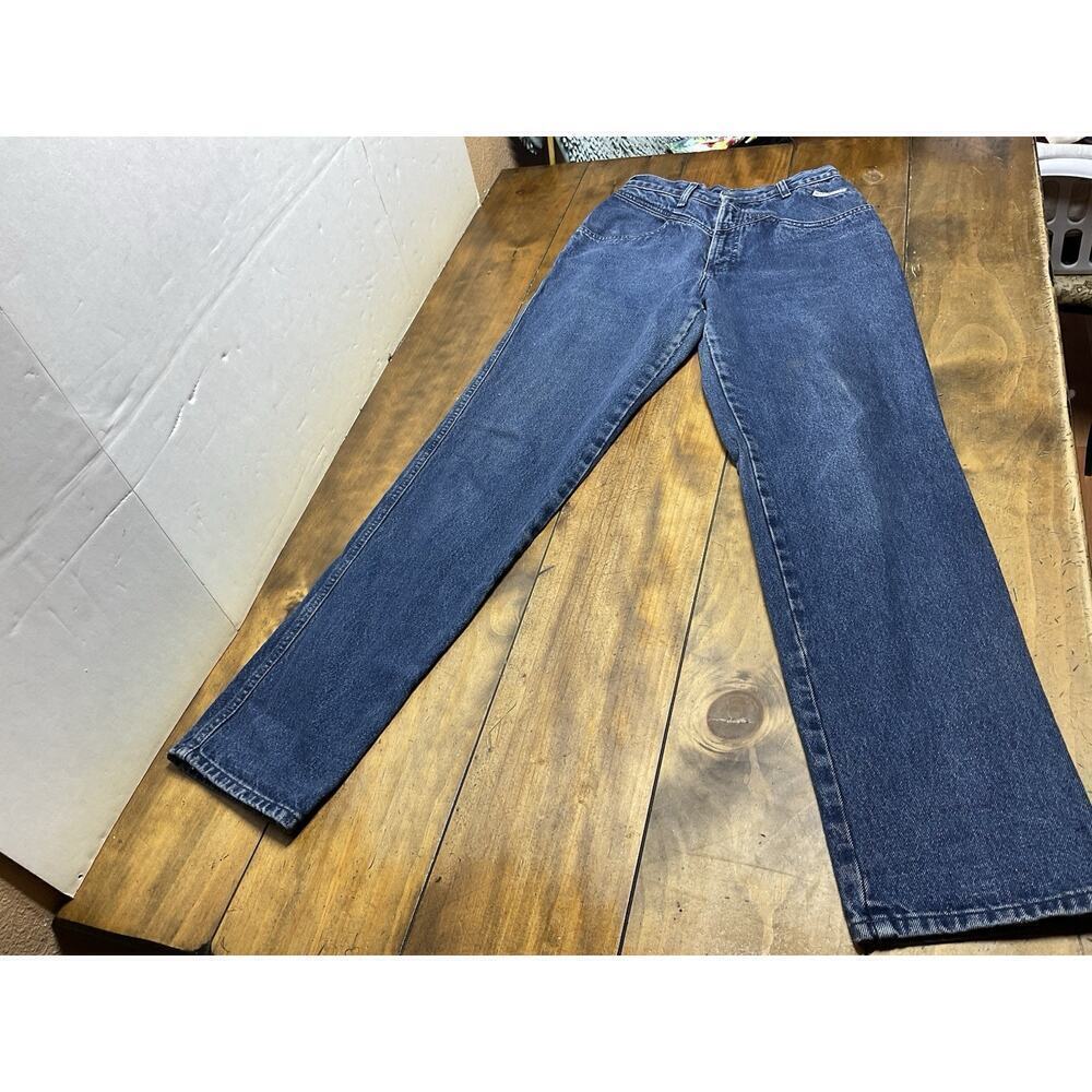 Vintage Rocky Mountain Jeans Womens 30/11 Blue Made USA Bareback Rodeo
